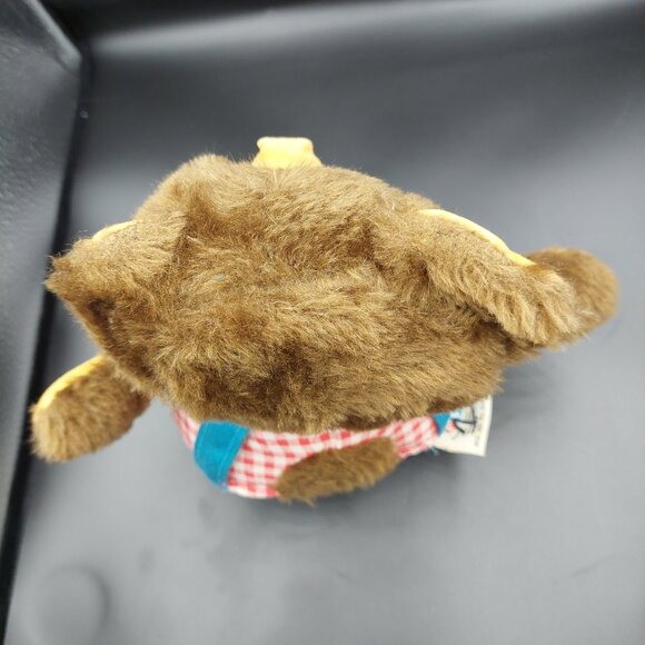 Vintage Fisher Price Roly Poly Round Teddy Bear Plush Chime Musical Baby Toy - Picture 4 of 7